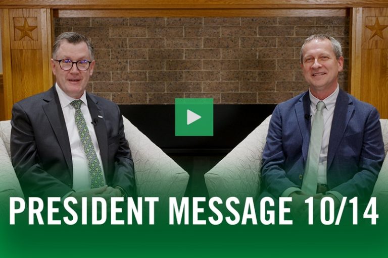 Watch the Oct. 14 video message