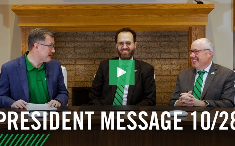 Watch the Oct. 28 video message