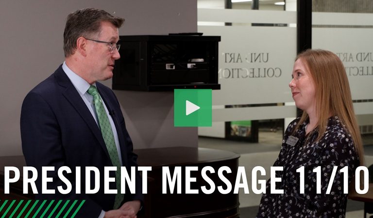 Watch the Nov. 10 president message