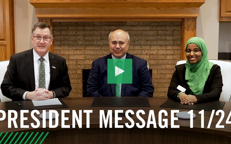 Watch the Nov. 25 president message