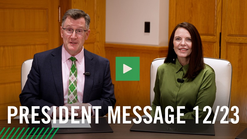 Watch the Dec. 23 president message
