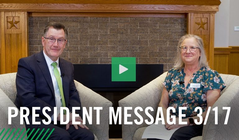 Watch the March 17 video message