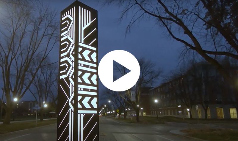 Construction update: New light columns at UND - UND Today