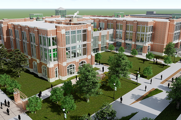 It’s part of a planned campus renaissance. The University is also working with alumni, private donors and other funding sources to build a new College of Business & Public Administration, renovate the Chester Fritz Library and Stone House, and add to the High Performance Center. 