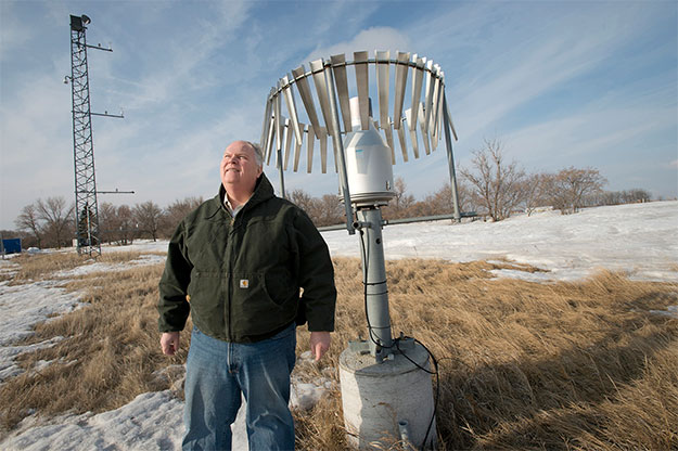 Known as the “People’s Weatherman,” Osborne has spent his career revolutionizing how timely and accurate meteorology information is delivered to the public. Photo by Jackie Lorentz. 