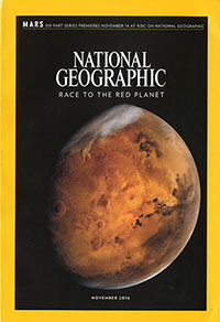 Cover of November issue of National Geographic magazine, now on newsstands