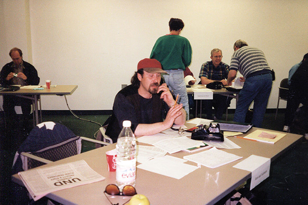 UND Distinguished Professor of History Jim Mochoruk was one of many UND staff and faculty members who worked on campus trying to answer questions from students and the public in the aftermath of the 1997 Flood. Photo courtesy of Richard Larson.