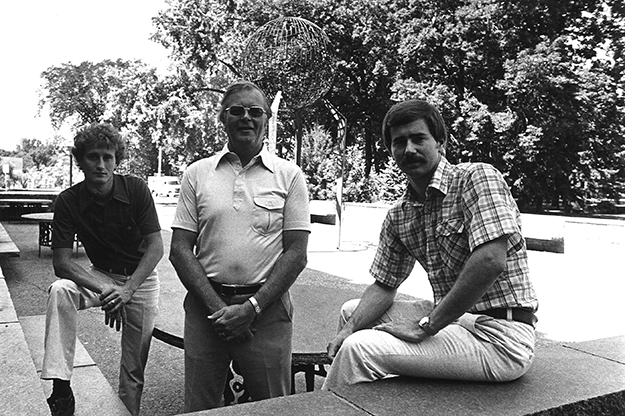 Ken Polovitz, Jerry Hamerlik and Dave Parker.
