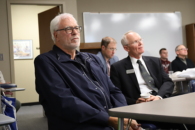 Basketball legend and UND alum Phil Jackson, a benefactor of the North Dakota Digital Atlas, was able to attend its launch before accepting one of the 2018 Sioux Awards Thursday evening.