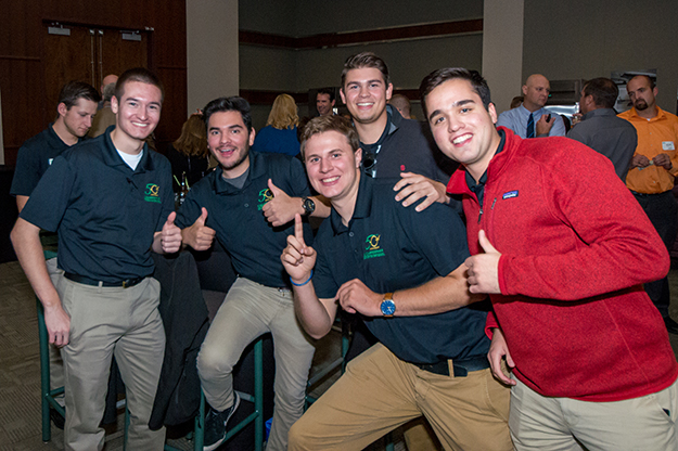 Current students were able to join in on the fun of celebrating 50 years of aviation excellence. Alumni from the original 1968 class and friends from across the aviation industry made their way to UND for the special occasion. Image courtesy of Windland Photography.