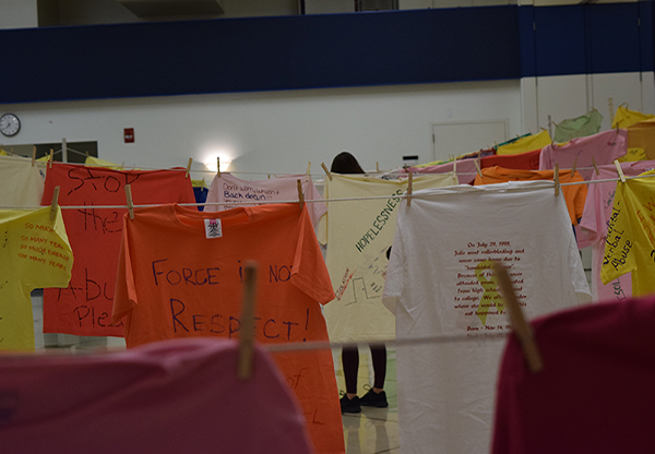The annual North Dakota Clothesline Project raises awareness about domestic violence and interpersonal abuse. Photo by Dima Williams/UND Today.