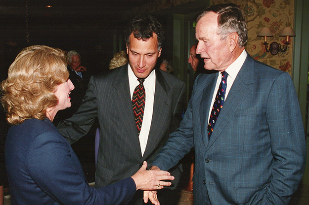 Debbie Kennedy, Mark Kennedy and George H.W. Bush