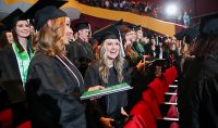 UND saw one of its largest Winter Commencement classes graduate in December, thanks to series of strategic barrier busting moves that have students dancing out the door degrees in hand.