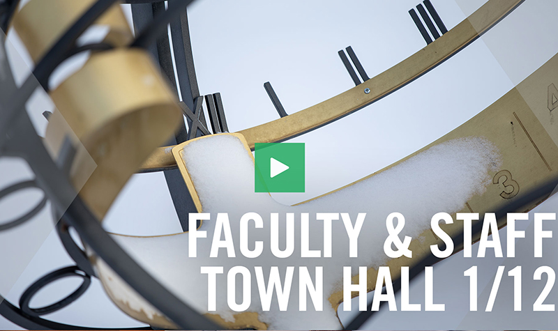 VIDEO: Spring semester and COVID-19 Town Hall