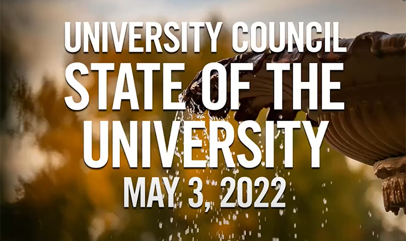 VIDEO: State of the University, remarks from provost and president