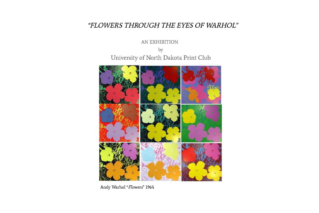 Flowers Through the Eyes of Warhol exhibition cover