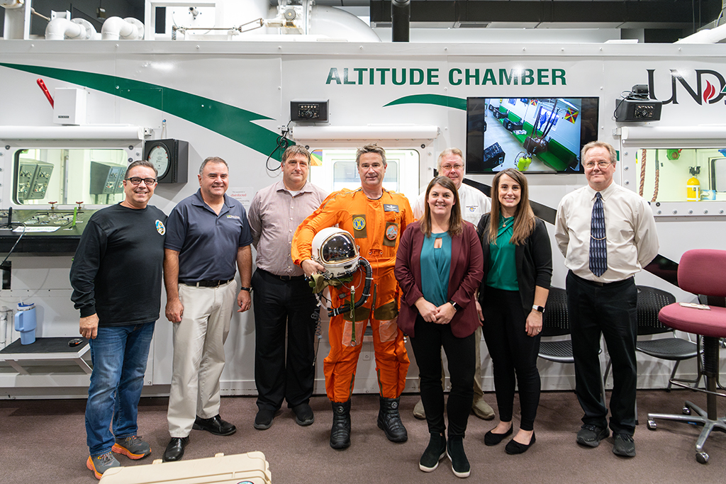 Group shot in high altitude chamber 