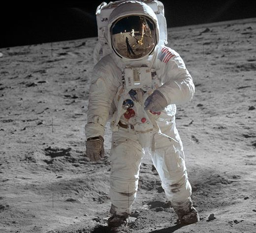 Man walking on the moon