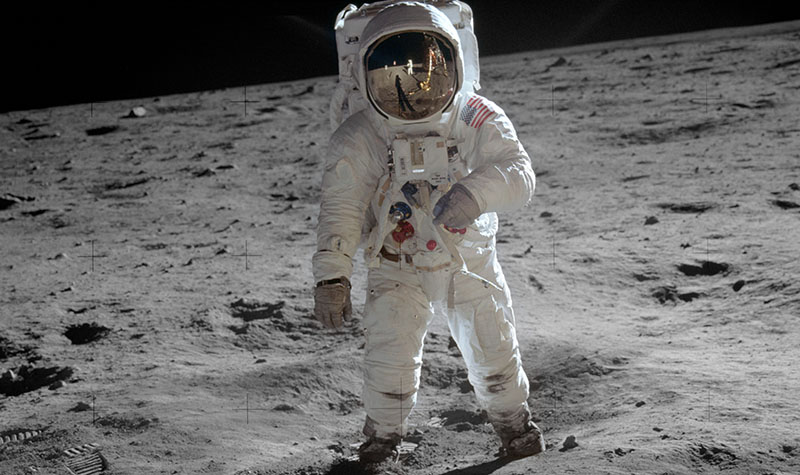 Man walking on the moon