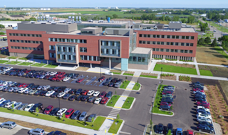 Aerial view of School of Medicine & Health Sciences