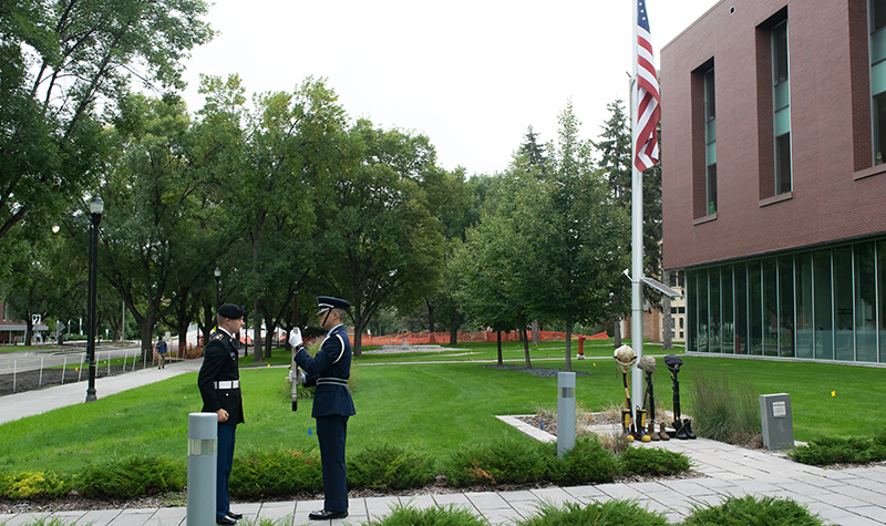 Changing guard in Sept. 11 commemorative ceremony