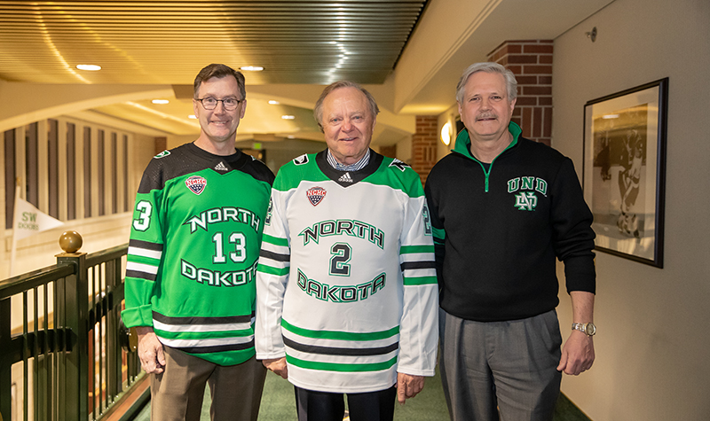 Andrew Armacost, Harold Hamm and Sen. John Hoeven