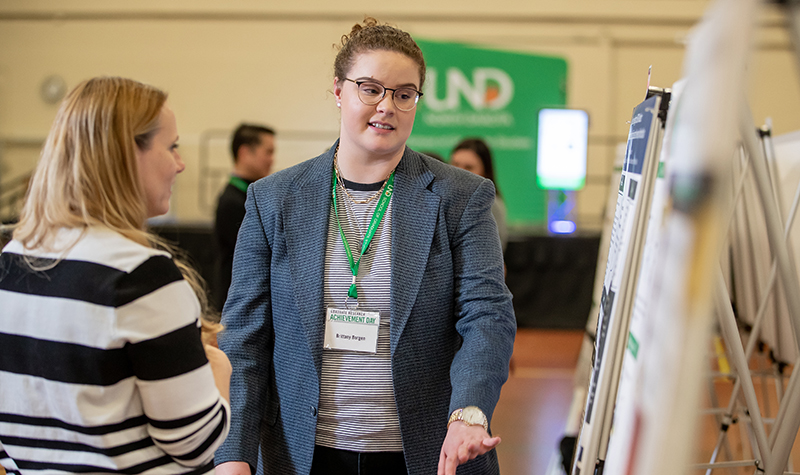 Brittany Borgen presenting poster