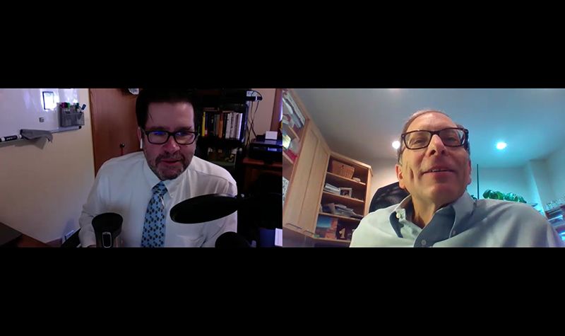 Split image of David Flynn and Joshua Wynne