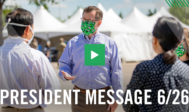 Link to president video message