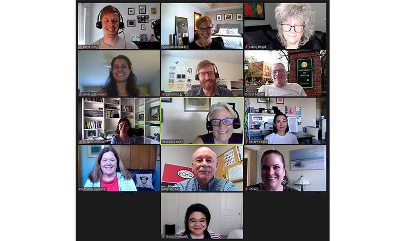 Zoom screenshot of MHTTC meeting