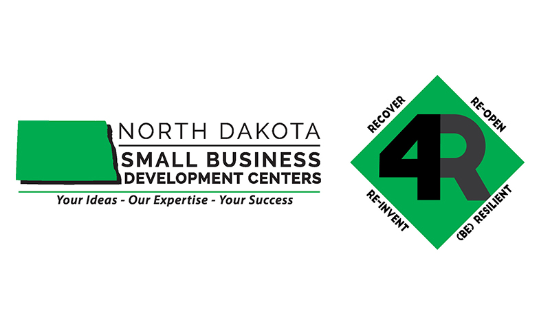 North Dakota SBDC logo and 4R logo