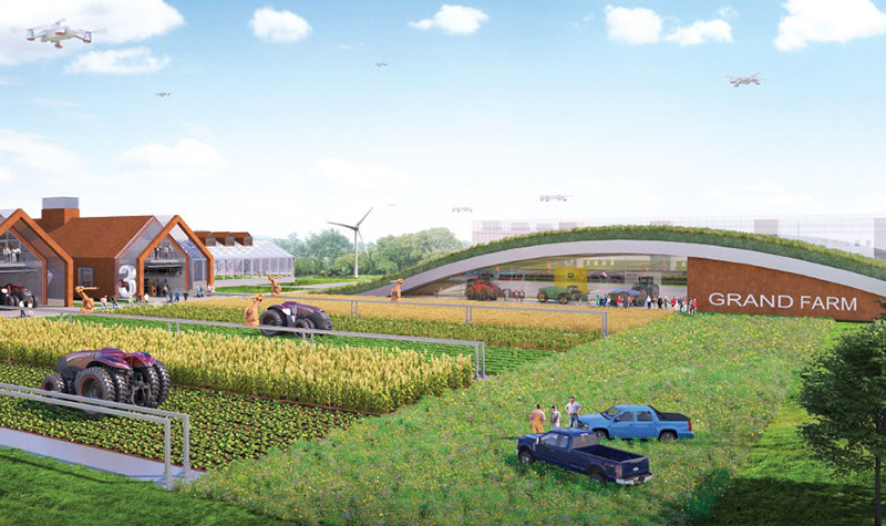 Render of Grand Farm campus