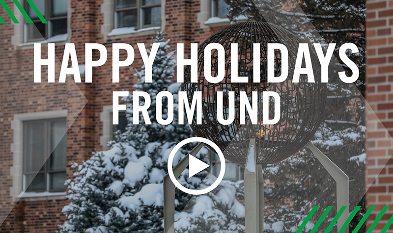 Link to happy holidays from UND video
