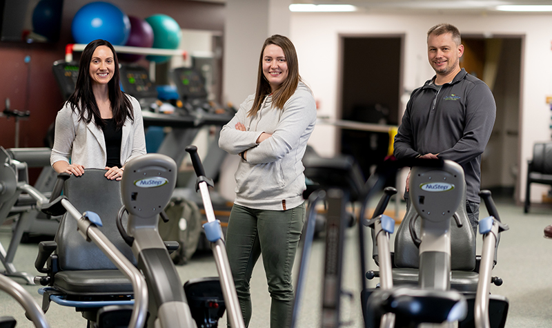 Kayla Sendelbach, Katie Holzheimer, and John Brandt