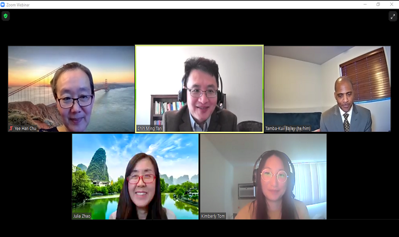 Zoom screenshot of anti-asian sentiment panel