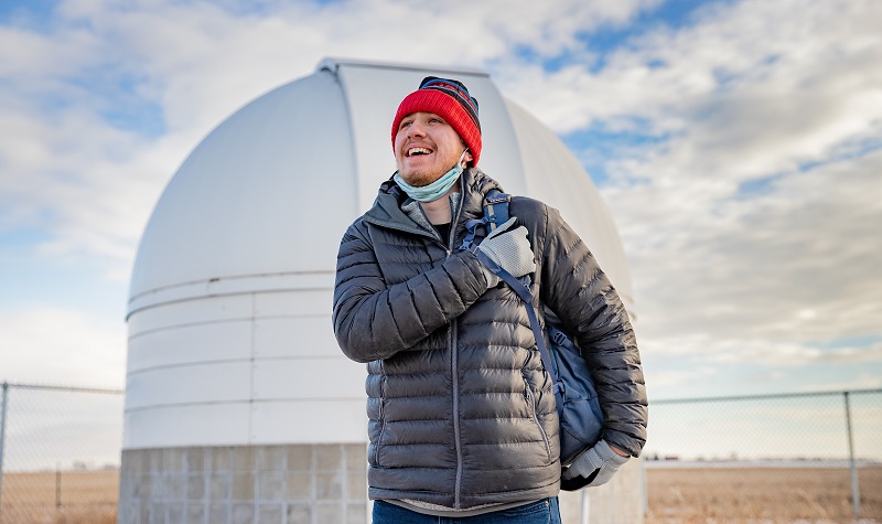 Vincent Ledvina at observatory