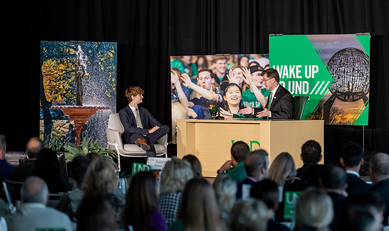 Andrew Armacost hosts Wake Up to UND