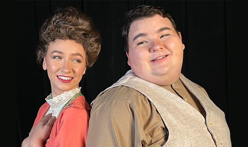 Stevee Wittlieb and Kyle Mason as Gwendolen and John
