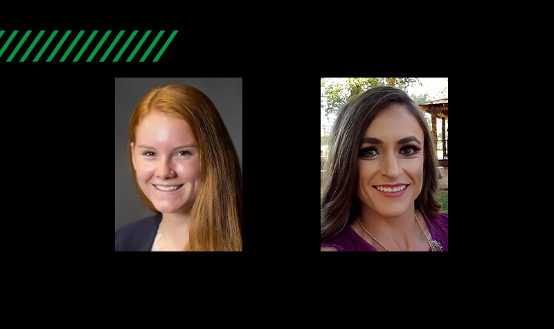 Split image featuring Sydney Menne and Sabrina Sullivan