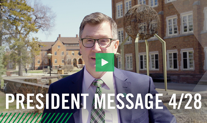 Link to president message 4/28