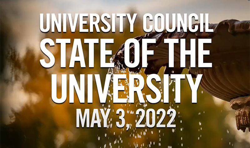 University council state of the university may 3, 2022