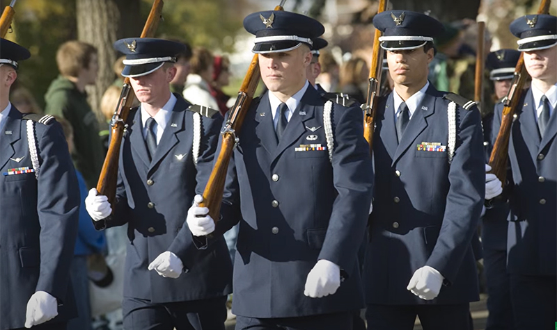 ROTC in formation