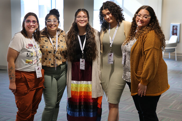 Group pose for photo