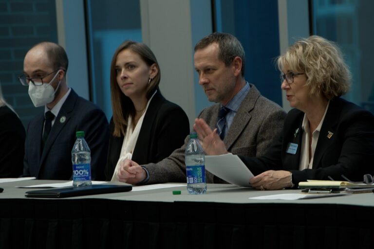 Panelists at strategic planning town hall