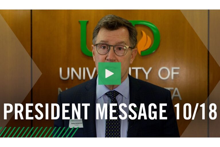 Link to president message 10/18