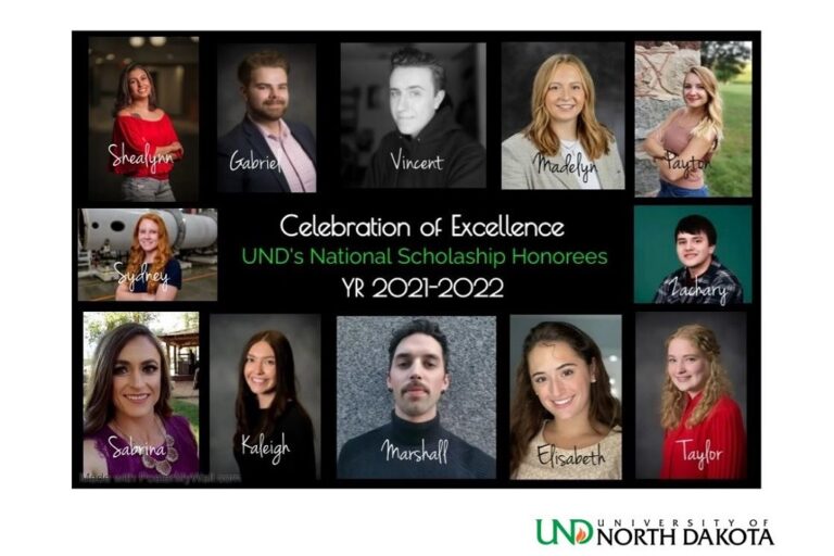 Celebration of excellence UND's national scholarship honorees