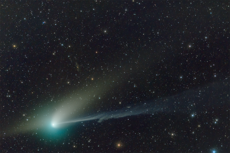 Photo of green comet