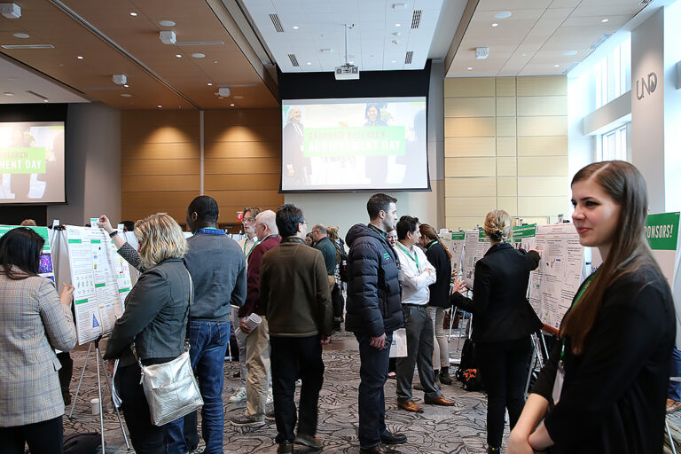 Attendees at GRAD event