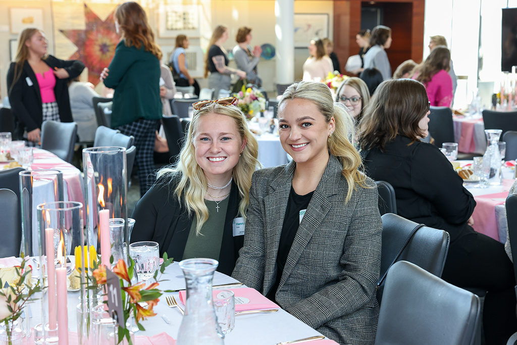 Students at luncheon