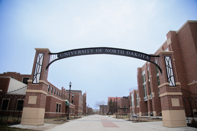 UND 2nd Avenue archway